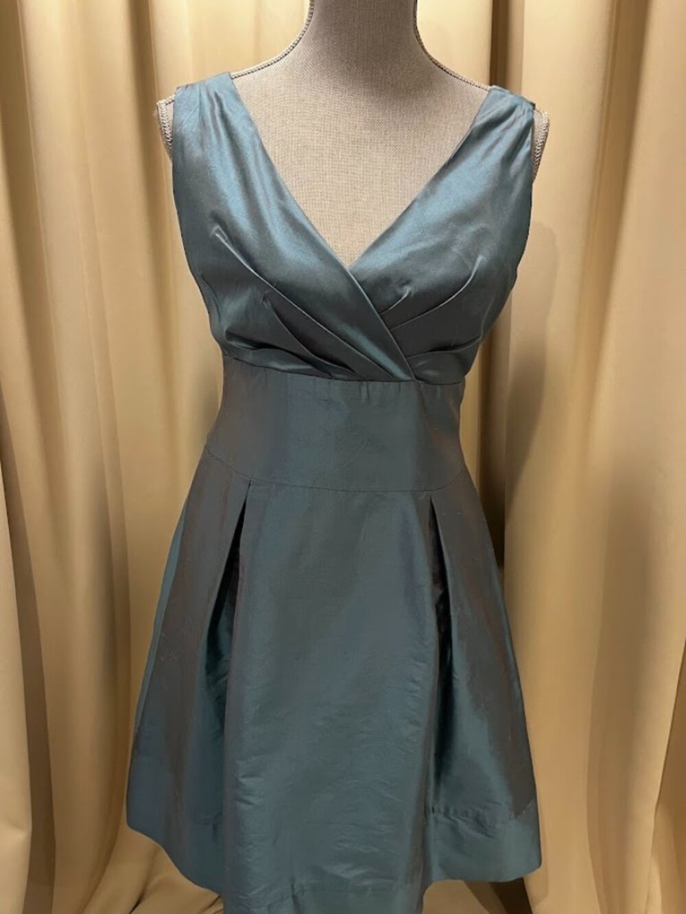 Dessy Collection Vivian Diamond Tafetta Formal Dress Size 14